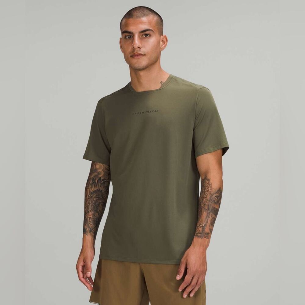 Lululemon Fast and Free Short Sleeve Shirt *Special Edition in Medium Olive Tee